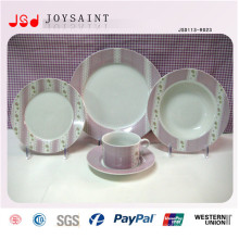 Ensembles de dîner de porcelaine de haute qualité avec la soucoupe de tasse de Cofffee de plat pour l&#39;hôtel